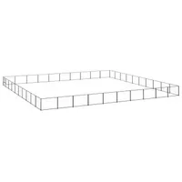 vidaXL Hundezwinger Schwarz 100 m2 Stahl