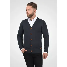Blend Cardigan BLEND "Cardigan BHLennard", Herren, Gr. XL, blau (navy), Obermaterial: 50% Baumwolle CO. 50% Polyacryl PAN., Strickjacken