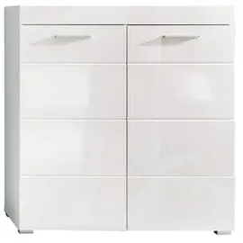 VCM Amira Schuhschrank 2 Türen 0 x 0 x 0 cm hochglanz / weiß