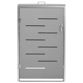 vidaXL Mülltonnenbox für 1 Tonne 69 x 77,5 x 115 cm grau
