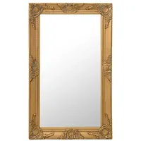 Furnicato Wandspiegel im Barock-Stil 50 x 80 cm Golden