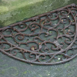 Esschert Design Türmatte Antik Halbrund Schmutzfangmatte 67x40cm