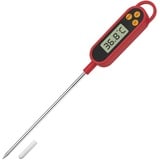 MixcMax Küchenthermometer Einkochthermometer Kuchen Flaschen Thermometer Küche Kochen Wasser Milch Baby Haushaltsthermometer LCD Digital Fleischthermometer mit Langer Sonde