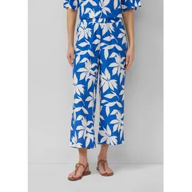 s.Oliver 7/8-Hose Strukturierte Culotte Blau 46