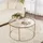 CaliCosy Couchtisch Gold Metall 80 x 43 cm