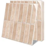 Bundviel Fliesenaufkleber 3D Wandpaneel Selbstklebend Fliesenaufkleber Küchenrückwand, 10 Stk., BxL: 30,5x30,5 cm, 0,9 qm, Wasserdicht rosa