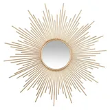 Atmosphera Créateur d'intérieur Spiegel Sonne goldfarben - Metall D 99 cm - Gold