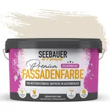 SEEBAUER diy Silikonharz-Fassadenfarbe Beige 2,5L für Außen (No. 005 Orchid Dream) Selbstreinigende Fassadenfarbe mit Lotuseffekt - Geeignet für Putz, Mauerwerk und Beton