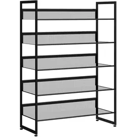 Homcom Schuhregal 30 x 102 x 72 cm schwarz / schwarz