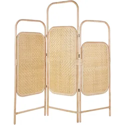 Paravent CARPI 166 x 180 cm Natürlich Rattan