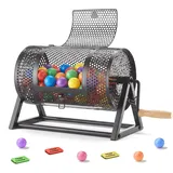 Vevor Tombola Trommel 295xØ167mm Schwarz