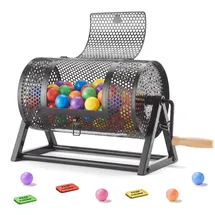 Vevor Tombola Trommel 295xØ167mm Schwarz