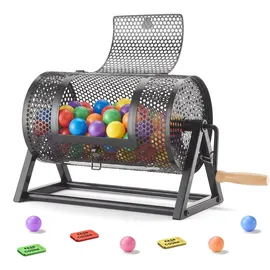 Vevor Tombola Trommel 295xØ167mm Schwarz