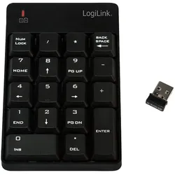 LogiLink Tastatur - kabellos - 2.4 GHz