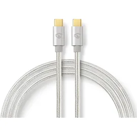 Nedis USB-C 1,0 m Gold/Grau/Silber