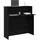 vidaXL Empfangstheke Schwarz 100x50x103,5 cm Holzwerkstoff