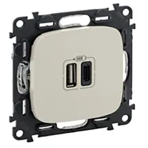 Legrand USB-Steckdose 2XUSB A+C Beige 1 St.