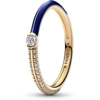 Pandora 162528C01 Damenring Pavé & Blau Goldfarben, 58/18,5