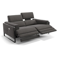 Sofanella 2-Sitzer Stoff Milo, Relaxsofa, Designsofa, Designer Couch, Italienisches Sofa, 2er Sofa grau