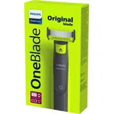 Philips Norelco OneBlade OneBlade QP2824/20 Face + Body, Folienschaber, Grau, Limette, Contour-following technology, Dual protection system, Origin... - Grau/Limette