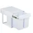 Relaxdays Einbaumülleimer 32 l Weiß