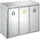 ReinigungsBerater Wertstoff-Sortieranlage 24 l Silber