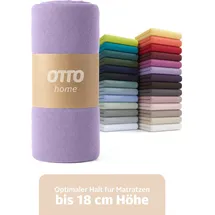 OTTO home Spannbettlaken Jersey 200 x 200 cm lila