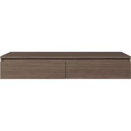 Selsey Bemmi – Hängeschreibtisch / Schminktisch mit Schubladen, Nussbaum Wisconsin, 120 cm - Braun