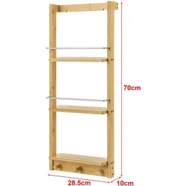 [en.casa] Lidingö Wandregal 29 x 10 x 70 cm Beige