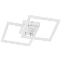 WOFI LED Deckenleuchte elle Weiß Eckig 34x34cm