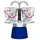 Bialetti Mini Express - Espressokocher-Set - blau + 2 Becher aus Arte Collection Kandinsky