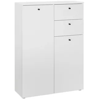 MID.YOU Midischrank, weiß , Maße cm, Made in Eu stehend, Badezimmer, Badezimmerschränke, Midischränke