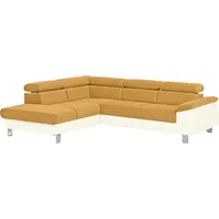 COTTA Ecksofa Komaris L-Form, B: 249 cm, mit Kopfteilverstellung, optional Bettfunktion, Bettkasten & Licht beige