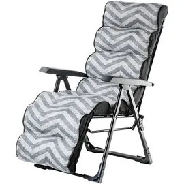 Kadax Gartenstuhl 59 x 59 x 108 cm grau klappbar