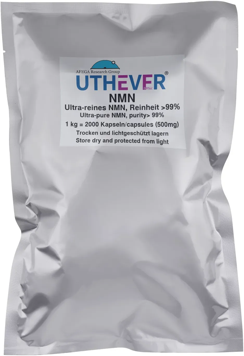 1 kg UTHEVER® NMN (Nicotinamid-Mononukleotid) - 2.000 Kapseln zu je 500 mg