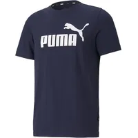 Puma Herren ESS Logo Tee T-Shirt blau