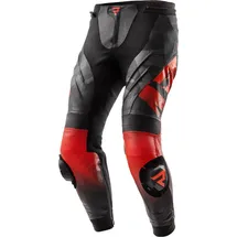 Rebelhorn Inferno Motorrad Lederhose, schwarz-rot, Größe 54 für Männer
