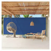 vidaXL Seitenmarkise Ausziehbar 220x600 cm Blau