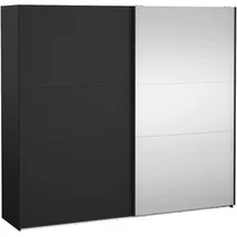 Tvilum Schiebetürenschrank Como 245 x 220 x 0 cm Schwarz