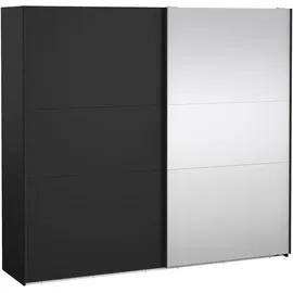 Tvilum Schiebetürenschrank Como 245 x 220 x 0 cm Schwarz
