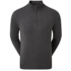 Footjoy Wollmix 1/2 Zip Pullover Windshield dunkelgrau