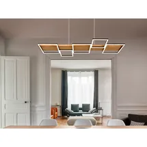 Trio LED-PL Harper 42W 3000K Holz sw matt | Schwarz