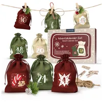 Amari befüllbarer Adventskalender AMARI ® Adventskalender zum Befüllen - Wandkalender mit 24 Fächern