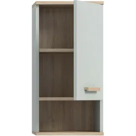 xonox.home Hängeschrank Star ca. 34x68x28 cm Eiche/Grüngrau