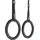 Gorilla Sports GORILLA SPORTS® Turnringe - 2X Gurte und 2X Trainingsringe 23 cm, bis 200kg Belastbar, verstellbaren Buckles Straps, Kunststoff oder Holz - Olympische Gymnastikringe, Gym Rings, Fitness Ringe, Turnen