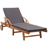 furnicato Sonnenliege 68 x 0 x 0 cm Braun