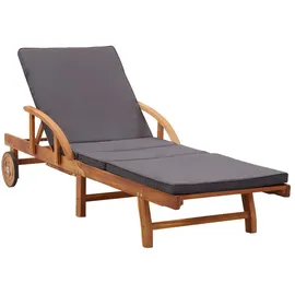 furnicato Sonnenliege 68 x 0 x 0 cm Braun