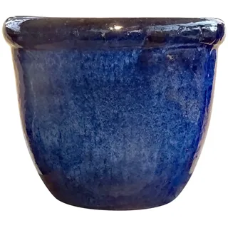 TucanoHamburg Blumentopf, Modell Farmer in blau 21x17cm, frostfest