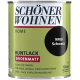 SCHÖNER WOHNEN Home Buntlack 750 ml schwarz seidenmatt