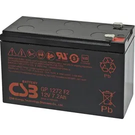 CSB Battery GP 1272 Standby USV GP1272F2 Bleiakku 12V 7.2Ah Blei-Vlies (AGM) (B x H x T) 150 x 97 x 65mm Flachstecker 6.35mm